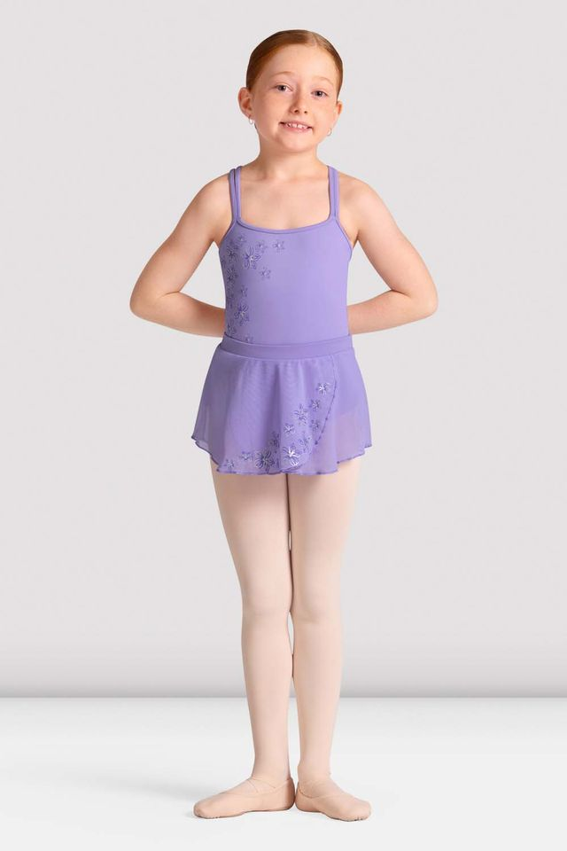 Bloch CR10005 Lumina Claire Mesh Wrap Skirt Child
