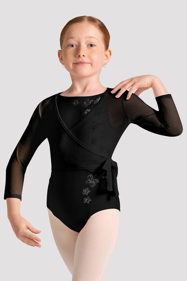 Bloch CZ30026 Lumina Rolanda Long Sleeve Wrap Top Child