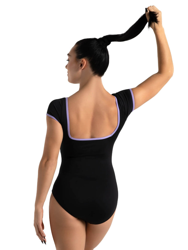 Capezio 12019W Colour Pop Short Sleeve Square Back Leotard