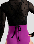 Bloch Z30030 Luna Floral Long Sleeve Wrap Top