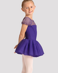 Mirella M20007C Celestia Short Sleeve Printed Tutu Dress