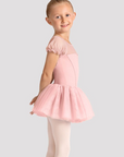 Mirella M20007C Celestia Short Sleeve Printed Tutu Dress