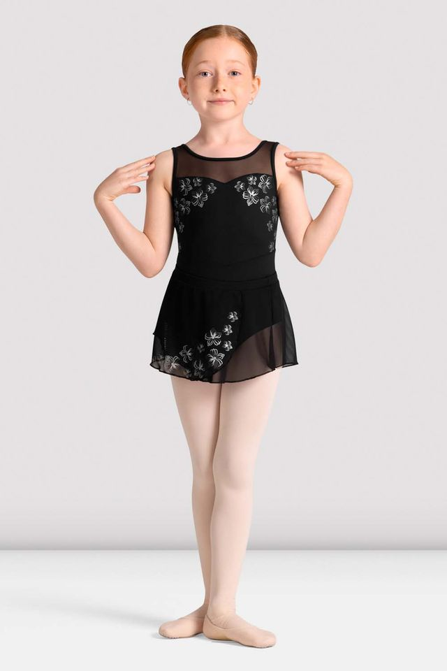Bloch CR10005 Lumina Claire Mesh Wrap Skirt Child