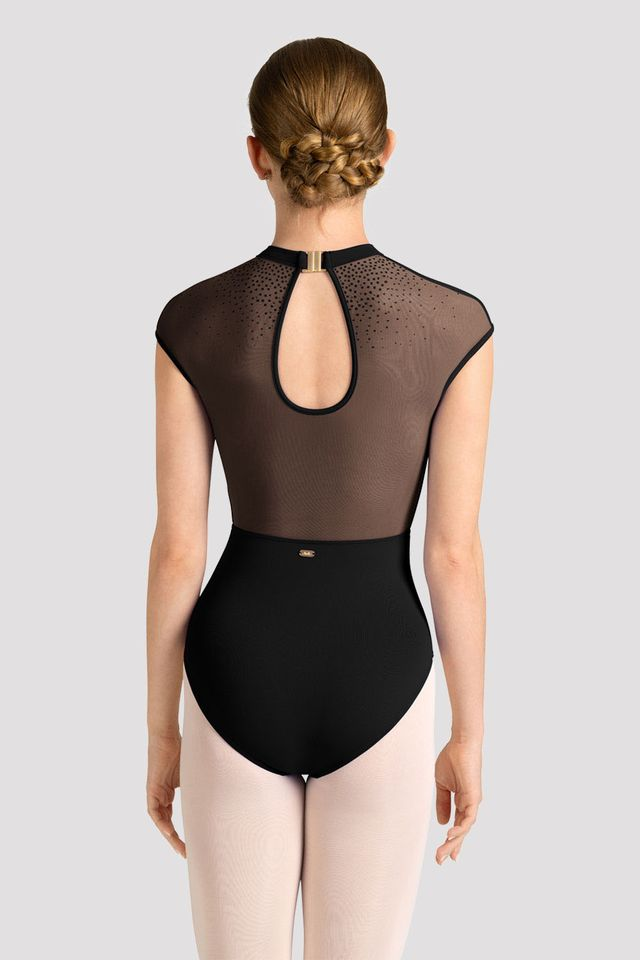 Mirella M40003LM Celeste Cap Sleeve Printed Leotard