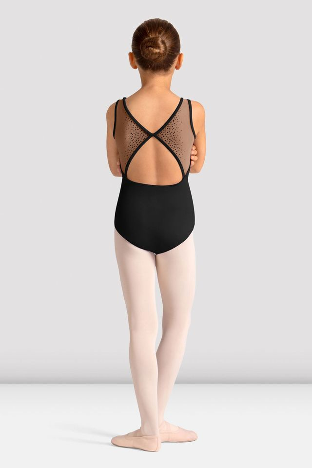 Mirella M50009C Celestia Boat Neck Printed Leotard