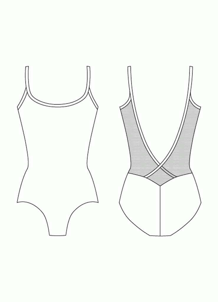 AinslieWear 136ME Allegra with Mesh Leotard