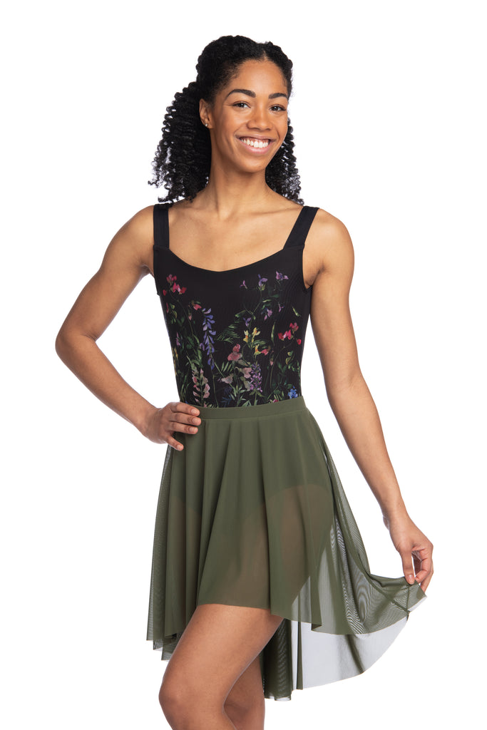 AinslieWear 514 High Low Mesh Skirt