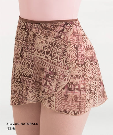 Body Wrappers Print Wrap Skirt