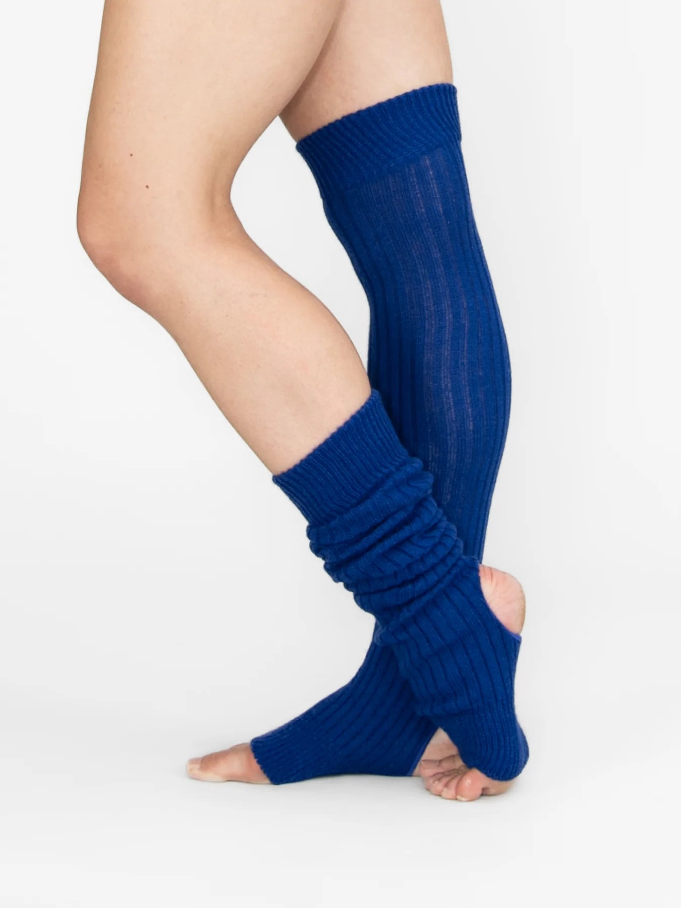 Womens Blue Mummy Leg Warmers Bandage Knee Socks Strappy Thigh Highs Brown  Rave