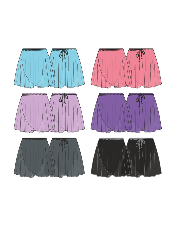 Grishko DA3047 Pia Mesh Wrap Skirt
